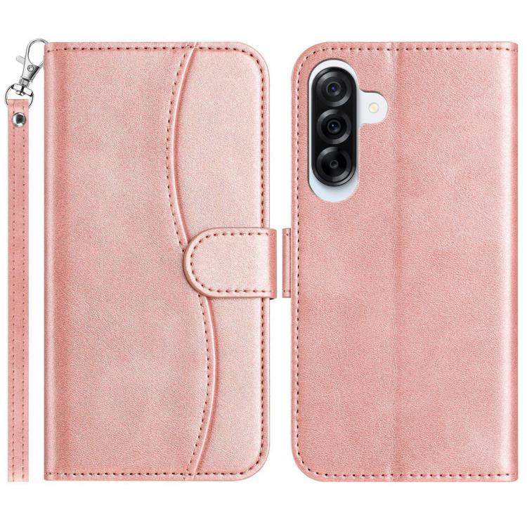 Custodia per telefono in pelle a doppia piega a forma di S, For Samsung Galaxy A26 5G, For Samsung Galaxy A36 5G, For Samsung Galaxy A16, For Samsung Galaxy A15 5G