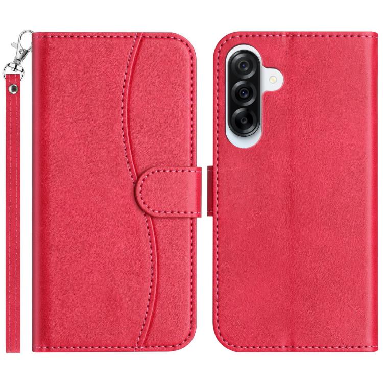 Custodia per telefono in pelle a doppia piega a forma di S, For Samsung Galaxy A26 5G, For Samsung Galaxy A36 5G, For Samsung Galaxy A16, For Samsung Galaxy A15 5G