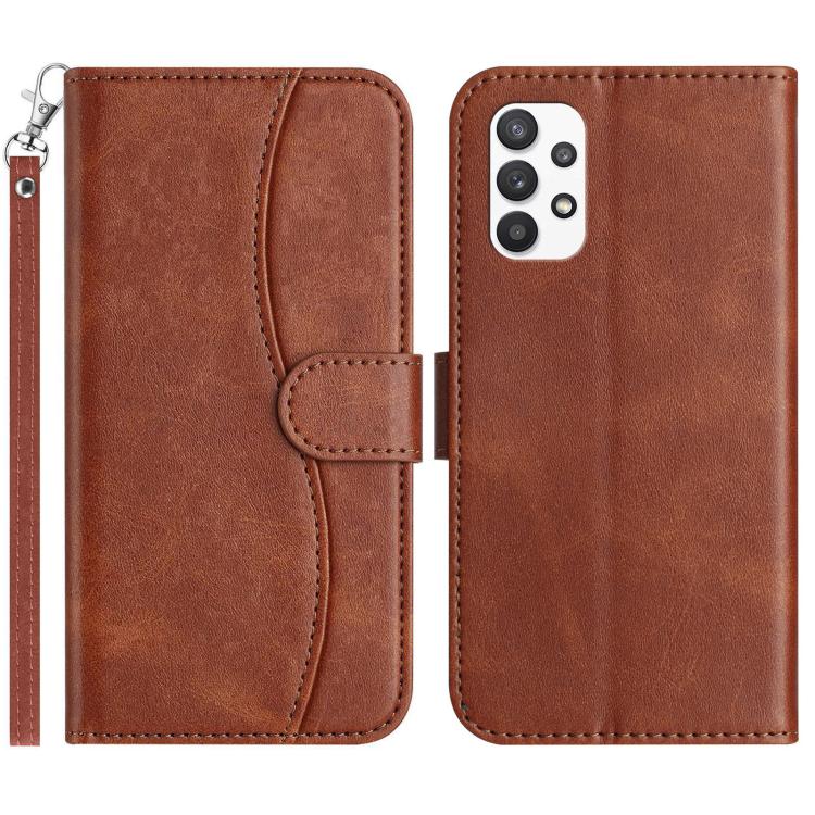Custodia per telefono in pelle a doppia piega a forma di S, For Samsung Galaxy A04s, For Samsung Galaxy A53 5G, For Samsung Galaxy A73, For Samsung Galaxy A03 Core