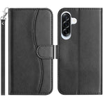 Custodia per telefono in pelle a doppia piega a forma di S, For Samsung Galaxy A57 5G, For Samsung Galaxy A37 5G, For Samsung Galaxy A06, For Samsung Galaxy A56 5G