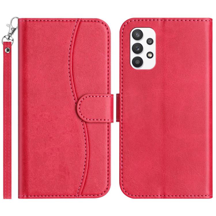 Custodia per telefono in pelle a doppia piega a forma di S, For Samsung Galaxy A04s, For Samsung Galaxy A53 5G, For Samsung Galaxy A73, For Samsung Galaxy A03 Core
