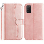 Custodia per telefono in pelle a doppia piega a forma di S, For Samsung Galaxy A52 4G / 5G, For Samsung Galaxy A32 5G, For Samsung Galaxy A02s 164mm, For Samsung Galaxy A02s EU