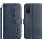Custodia per telefono in pelle a doppia piega a forma di S, For Samsung Galaxy A52 4G / 5G, For Samsung Galaxy A32 5G, For Samsung Galaxy A02s 164mm, For Samsung Galaxy A02s EU