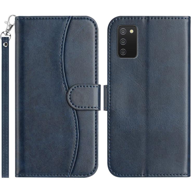 Custodia per telefono in pelle a doppia piega a forma di S, For Samsung Galaxy A52 4G / 5G, For Samsung Galaxy A32 5G, For Samsung Galaxy A02s 164mm, For Samsung Galaxy A02s EU