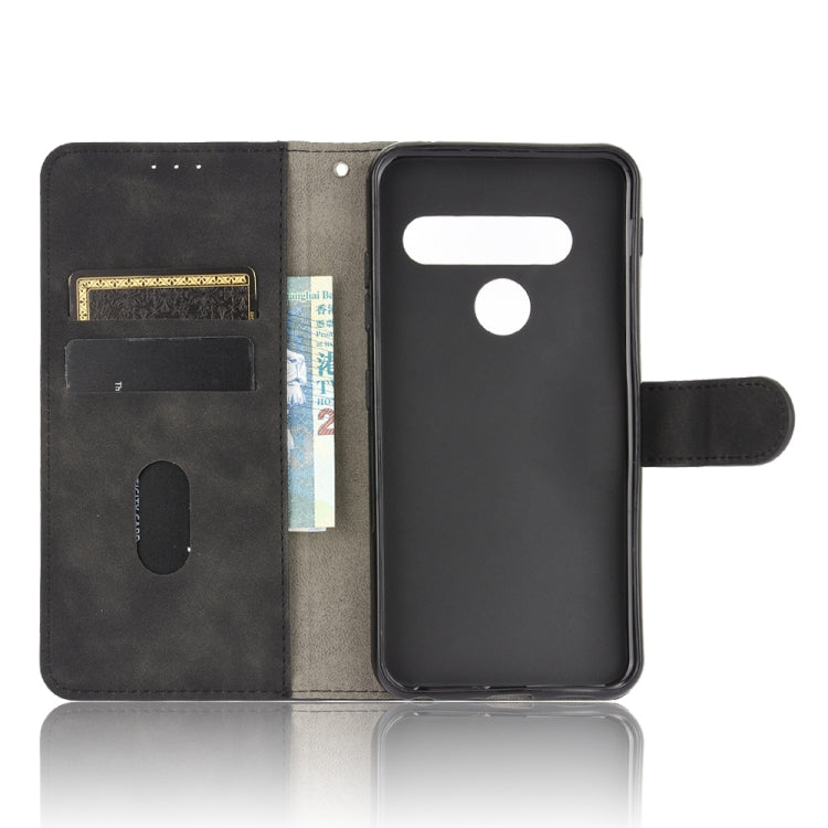 Tinta unita Skin Feel Fibbia magnetica Flip orizzontale Custodia in pelle PU con struttura in vitello con supporto e slot per schede e portafoglio, For LG G8s ThinQ, For LG Harmony 4, For LG K31 / Aristo 5, For LG K40S