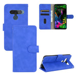 Tinta unita Skin Feel Fibbia magnetica Flip orizzontale Custodia in pelle PU con struttura in vitello con supporto e slot per schede e portafoglio, For LG G8s ThinQ, For LG Harmony 4, For LG K31 / Aristo 5, For LG K40S