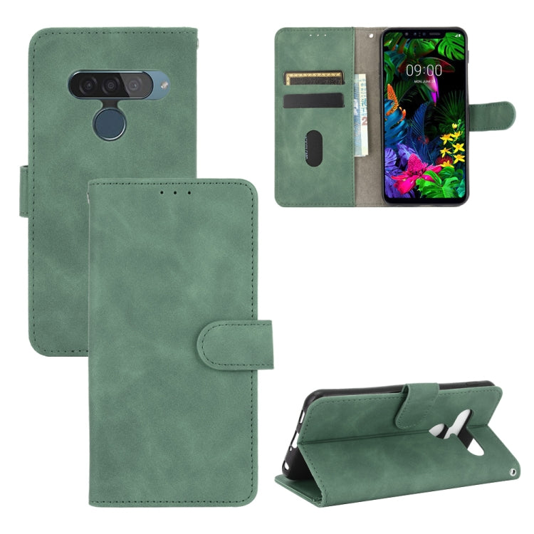Tinta unita Skin Feel Fibbia magnetica Flip orizzontale Custodia in pelle PU con struttura in vitello con supporto e slot per schede e portafoglio, For LG G8s ThinQ, For LG Harmony 4, For LG K31 / Aristo 5, For LG K40S