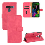Tinta unita Skin Feel Fibbia magnetica Flip orizzontale Custodia in pelle PU con struttura in vitello con supporto e slot per schede e portafoglio, For LG G8s ThinQ, For LG Harmony 4, For LG K31 / Aristo 5, For LG K40S