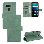Tinta unita Skin Feel Fibbia magnetica Flip orizzontale Custodia in pelle PU con struttura in vitello con supporto e slot per schede e portafoglio, For LG G8s ThinQ, For LG Harmony 4, For LG K31 / Aristo 5, For LG K40S