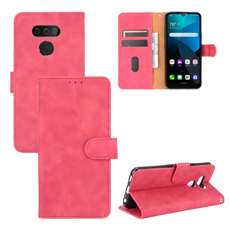Tinta unita Skin Feel Fibbia magnetica Flip orizzontale Custodia in pelle PU con struttura in vitello con supporto e slot per schede e portafoglio, For LG G8s ThinQ, For LG Harmony 4, For LG K31 / Aristo 5, For LG K40S