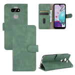 Tinta unita Skin Feel Fibbia magnetica Flip orizzontale Custodia in pelle PU con struttura in vitello con supporto e slot per schede e portafoglio, For LG G8s ThinQ, For LG Harmony 4, For LG K31 / Aristo 5, For LG K40S