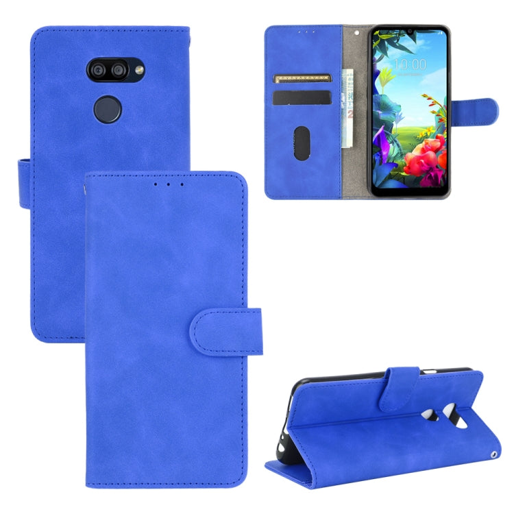 Tinta unita Skin Feel Fibbia magnetica Flip orizzontale Custodia in pelle PU con struttura in vitello con supporto e slot per schede e portafoglio, For LG G8s ThinQ, For LG Harmony 4, For LG K31 / Aristo 5, For LG K40S
