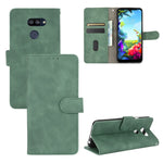 Tinta unita Skin Feel Fibbia magnetica Flip orizzontale Custodia in pelle PU con struttura in vitello con supporto e slot per schede e portafoglio, For LG G8s ThinQ, For LG Harmony 4, For LG K31 / Aristo 5, For LG K40S