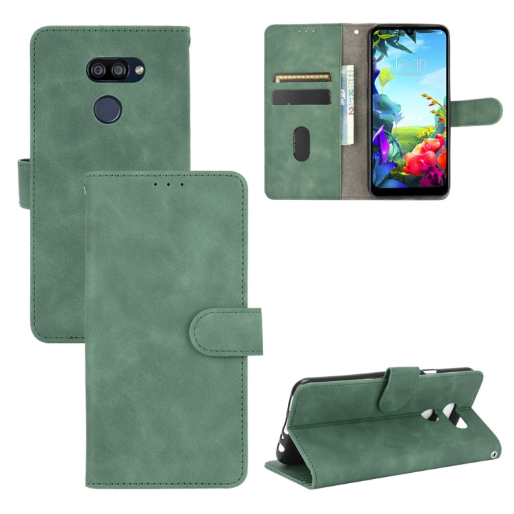 Tinta unita Skin Feel Fibbia magnetica Flip orizzontale Custodia in pelle PU con struttura in vitello con supporto e slot per schede e portafoglio, For LG G8s ThinQ, For LG Harmony 4, For LG K31 / Aristo 5, For LG K40S