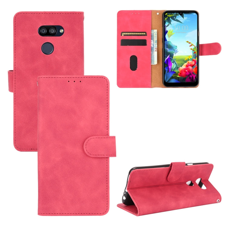 Tinta unita Skin Feel Fibbia magnetica Flip orizzontale Custodia in pelle PU con struttura in vitello con supporto e slot per schede e portafoglio, For LG G8s ThinQ, For LG Harmony 4, For LG K31 / Aristo 5, For LG K40S