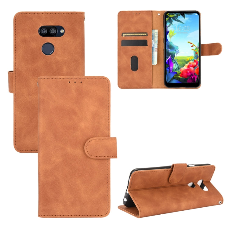 Tinta unita Skin Feel Fibbia magnetica Flip orizzontale Custodia in pelle PU con struttura in vitello con supporto e slot per schede e portafoglio, For LG G8s ThinQ, For LG Harmony 4, For LG K31 / Aristo 5, For LG K40S
