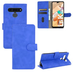 Tinta unita Skin Feel Fibbia magnetica Flip orizzontale Custodia in pelle PU con struttura in vitello con supporto e slot per schede e portafoglio, For LG K41S / K51S, For LG K50S, For LG K51 / Q51, For LG K61 / Q61, For LG Velvet