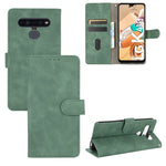 Tinta unita Skin Feel Fibbia magnetica Flip orizzontale Custodia in pelle PU con struttura in vitello con supporto e slot per schede e portafoglio, For LG K41S / K51S, For LG K50S, For LG K51 / Q51, For LG K61 / Q61, For LG Velvet