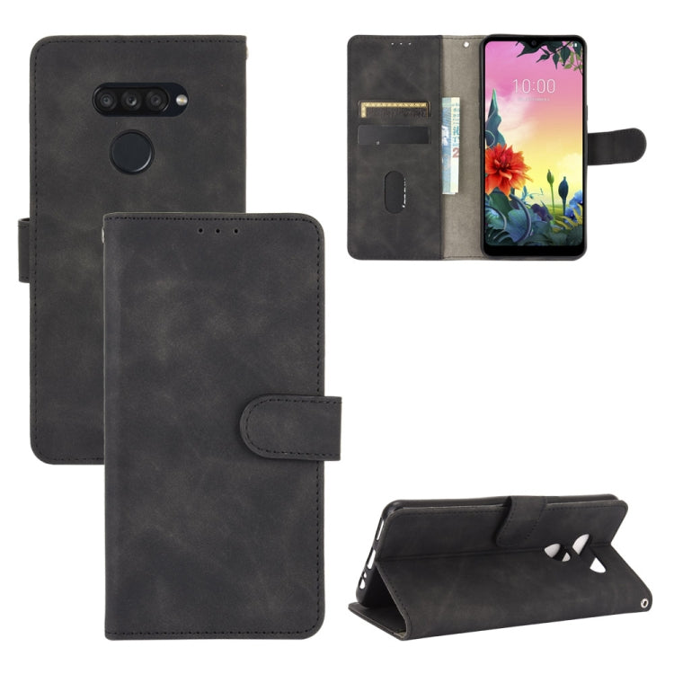 Tinta unita Skin Feel Fibbia magnetica Flip orizzontale Custodia in pelle PU con struttura in vitello con supporto e slot per schede e portafoglio, For LG K41S / K51S, For LG K50S, For LG K51 / Q51, For LG K61 / Q61, For LG Velvet