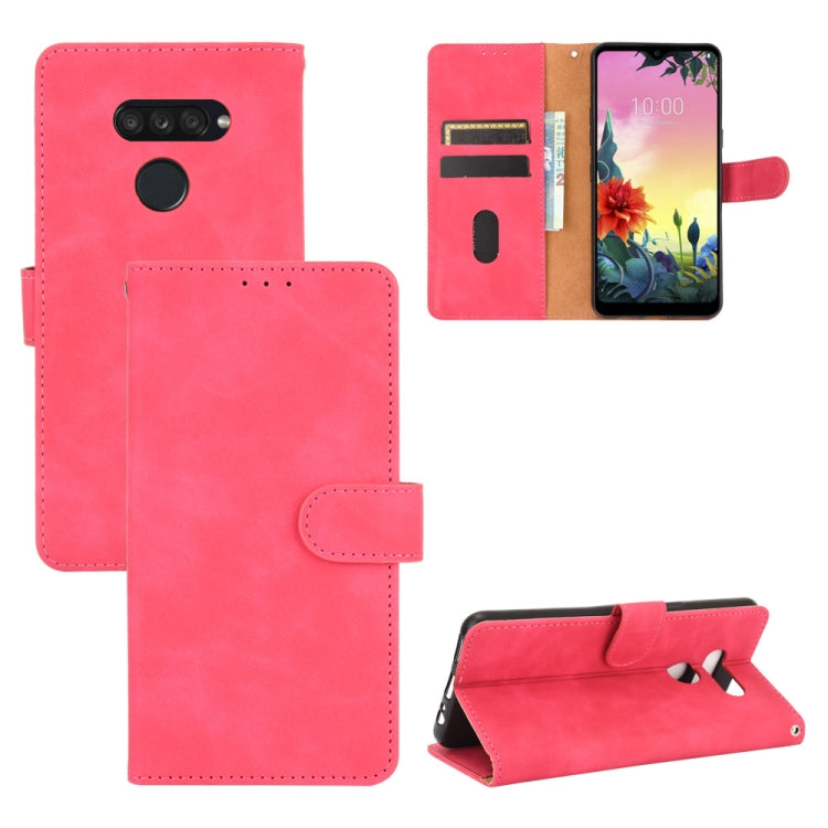 Tinta unita Skin Feel Fibbia magnetica Flip orizzontale Custodia in pelle PU con struttura in vitello con supporto e slot per schede e portafoglio, For LG K41S / K51S, For LG K50S, For LG K51 / Q51, For LG K61 / Q61, For LG Velvet