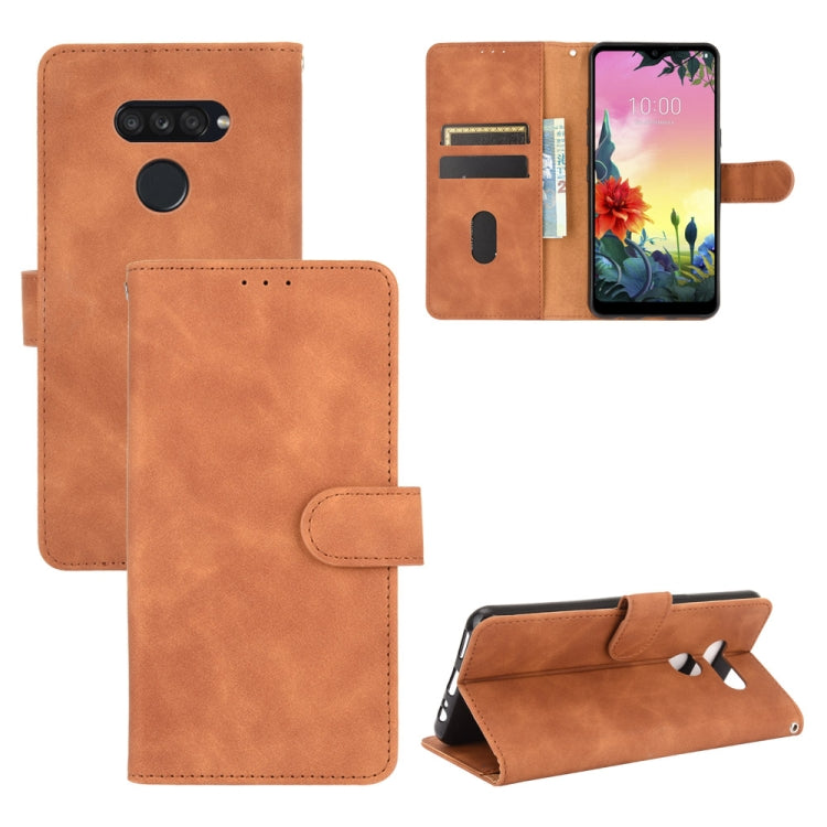 Tinta unita Skin Feel Fibbia magnetica Flip orizzontale Custodia in pelle PU con struttura in vitello con supporto e slot per schede e portafoglio, For LG K41S / K51S, For LG K50S, For LG K51 / Q51, For LG K61 / Q61, For LG Velvet