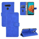 Tinta unita Skin Feel Fibbia magnetica Flip orizzontale Custodia in pelle PU con struttura in vitello con supporto e slot per schede e portafoglio, For LG K41S / K51S, For LG K50S, For LG K51 / Q51, For LG K61 / Q61, For LG Velvet