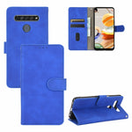 Tinta unita Skin Feel Fibbia magnetica Flip orizzontale Custodia in pelle PU con struttura in vitello con supporto e slot per schede e portafoglio, For LG K41S / K51S, For LG K50S, For LG K51 / Q51, For LG K61 / Q61, For LG Velvet