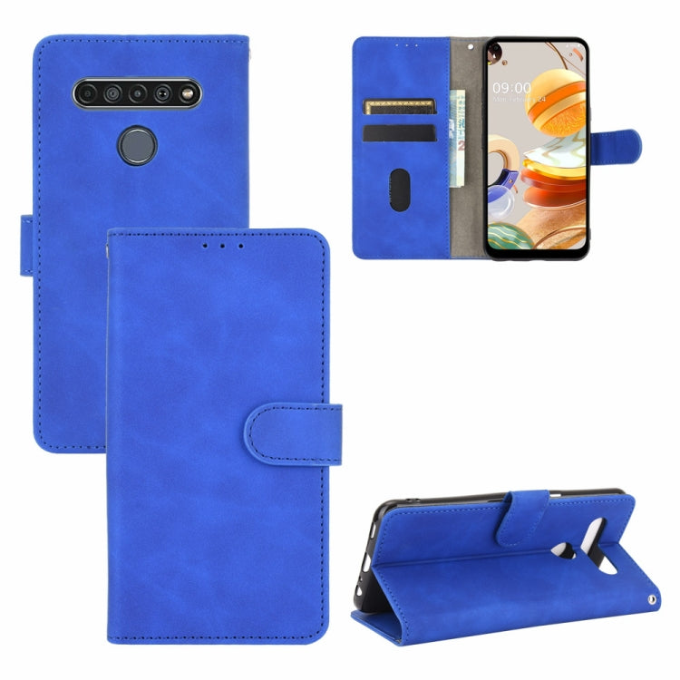 Tinta unita Skin Feel Fibbia magnetica Flip orizzontale Custodia in pelle PU con struttura in vitello con supporto e slot per schede e portafoglio, For LG K41S / K51S, For LG K50S, For LG K51 / Q51, For LG K61 / Q61, For LG Velvet