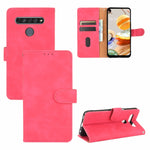 Tinta unita Skin Feel Fibbia magnetica Flip orizzontale Custodia in pelle PU con struttura in vitello con supporto e slot per schede e portafoglio, For LG K41S / K51S, For LG K50S, For LG K51 / Q51, For LG K61 / Q61, For LG Velvet