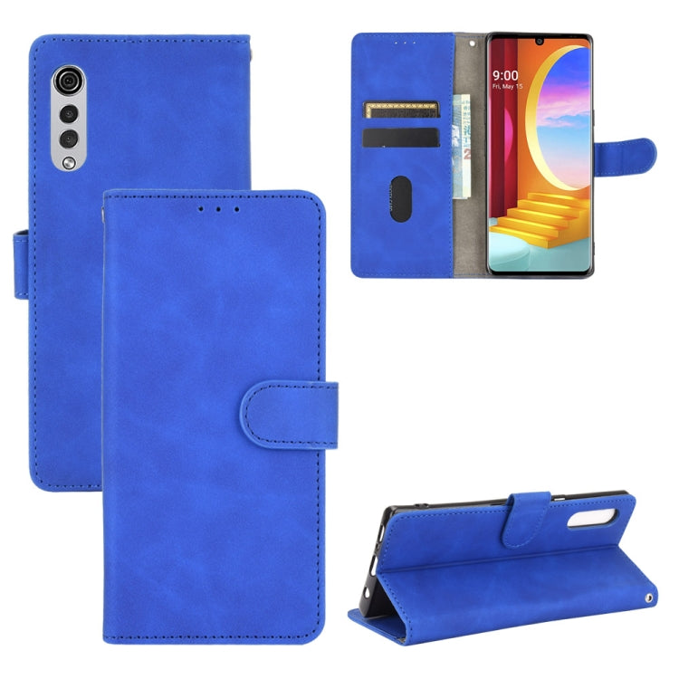 Tinta unita Skin Feel Fibbia magnetica Flip orizzontale Custodia in pelle PU con struttura in vitello con supporto e slot per schede e portafoglio, For LG K41S / K51S, For LG K50S, For LG K51 / Q51, For LG K61 / Q61, For LG Velvet