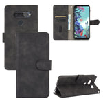 Tinta unita Skin Feel Fibbia magnetica Flip orizzontale Custodia in pelle PU con struttura in vitello con supporto e slot per schede e portafoglio, For LG Q70, For LG Style 3, For LG Stylo 6, For LG V60 ThinQ 5G