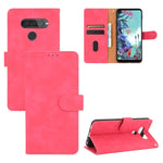 Tinta unita Skin Feel Fibbia magnetica Flip orizzontale Custodia in pelle PU con struttura in vitello con supporto e slot per schede e portafoglio, For LG Q70, For LG Style 3, For LG Stylo 6, For LG V60 ThinQ 5G