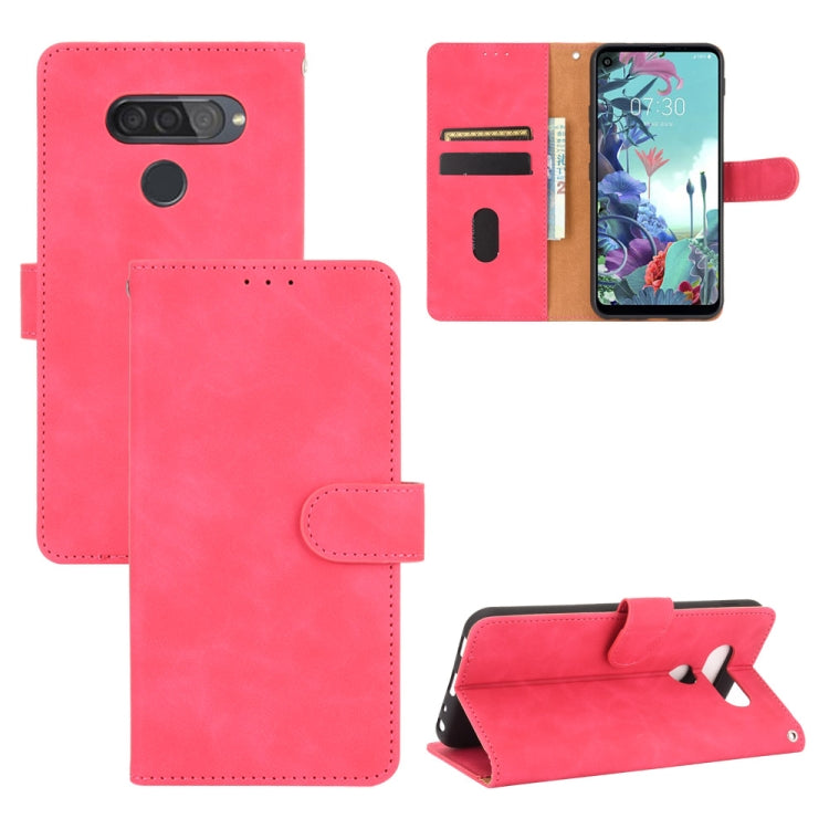 Tinta unita Skin Feel Fibbia magnetica Flip orizzontale Custodia in pelle PU con struttura in vitello con supporto e slot per schede e portafoglio, For LG Q70, For LG Style 3, For LG Stylo 6, For LG V60 ThinQ 5G