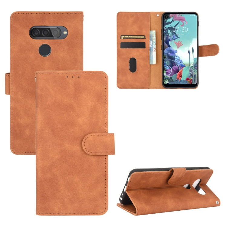 Tinta unita Skin Feel Fibbia magnetica Flip orizzontale Custodia in pelle PU con struttura in vitello con supporto e slot per schede e portafoglio, For LG Q70, For LG Style 3, For LG Stylo 6, For LG V60 ThinQ 5G