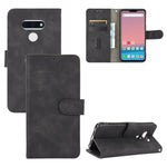 Tinta unita Skin Feel Fibbia magnetica Flip orizzontale Custodia in pelle PU con struttura in vitello con supporto e slot per schede e portafoglio, For LG Q70, For LG Style 3, For LG Stylo 6, For LG V60 ThinQ 5G