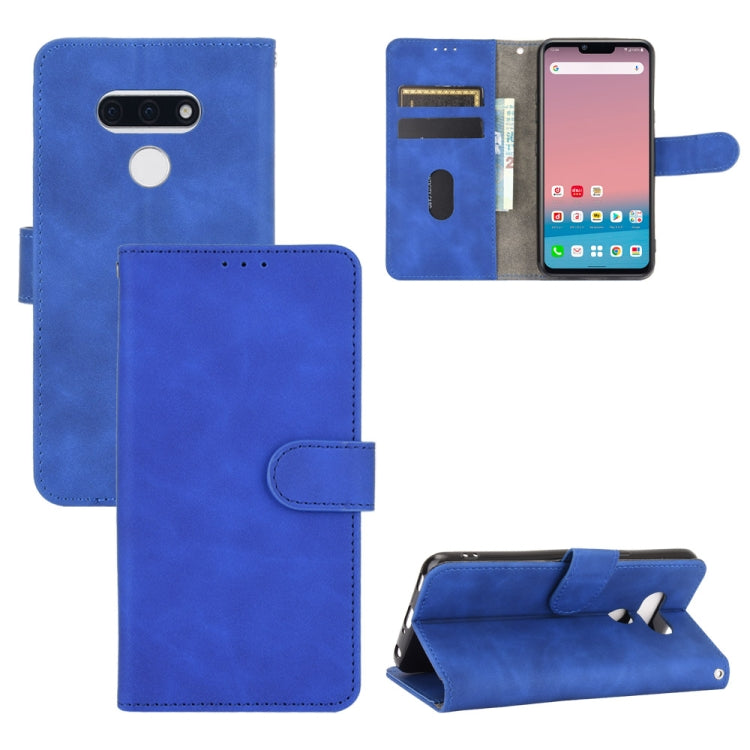 Tinta unita Skin Feel Fibbia magnetica Flip orizzontale Custodia in pelle PU con struttura in vitello con supporto e slot per schede e portafoglio, For LG Q70, For LG Style 3, For LG Stylo 6, For LG V60 ThinQ 5G