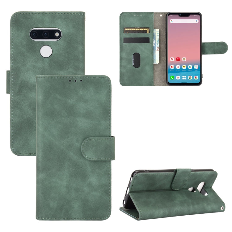 Tinta unita Skin Feel Fibbia magnetica Flip orizzontale Custodia in pelle PU con struttura in vitello con supporto e slot per schede e portafoglio, For LG Q70, For LG Style 3, For LG Stylo 6, For LG V60 ThinQ 5G