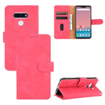 Tinta unita Skin Feel Fibbia magnetica Flip orizzontale Custodia in pelle PU con struttura in vitello con supporto e slot per schede e portafoglio, For LG Q70, For LG Style 3, For LG Stylo 6, For LG V60 ThinQ 5G