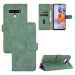 Tinta unita Skin Feel Fibbia magnetica Flip orizzontale Custodia in pelle PU con struttura in vitello con supporto e slot per schede e portafoglio, For LG Q70, For LG Style 3, For LG Stylo 6, For LG V60 ThinQ 5G