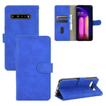Tinta unita Skin Feel Fibbia magnetica Flip orizzontale Custodia in pelle PU con struttura in vitello con supporto e slot per schede e portafoglio, For LG Q70, For LG Style 3, For LG Stylo 6, For LG V60 ThinQ 5G