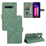 Tinta unita Skin Feel Fibbia magnetica Flip orizzontale Custodia in pelle PU con struttura in vitello con supporto e slot per schede e portafoglio, For LG Q70, For LG Style 3, For LG Stylo 6, For LG V60 ThinQ 5G