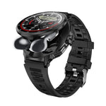 D11 Smartwatch 2 in 1 con auricolari Bluetooth da 1,46 pollici, supporto per chiamate Bluetooth, NFC e monitoraggio della frequenza cardiaca., D11 (Black), D11 (Green)