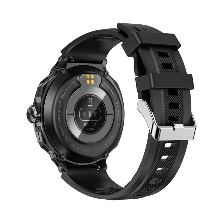 D11 Smartwatch 2 in 1 con auricolari Bluetooth da 1,46 pollici, supporto per chiamate Bluetooth, NFC e monitoraggio della frequenza cardiaca., D11 (Black), D11 (Green)