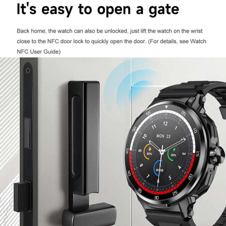 D11 Smartwatch 2 in 1 con auricolari Bluetooth da 1,46 pollici, supporto per chiamate Bluetooth, NFC e monitoraggio della frequenza cardiaca., D11 (Black), D11 (Green)