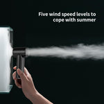 Ventilatore portatile digitale N610 con display e 5 velocità