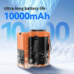 Mini ventilatore portatile con batteria 10000mAh e display