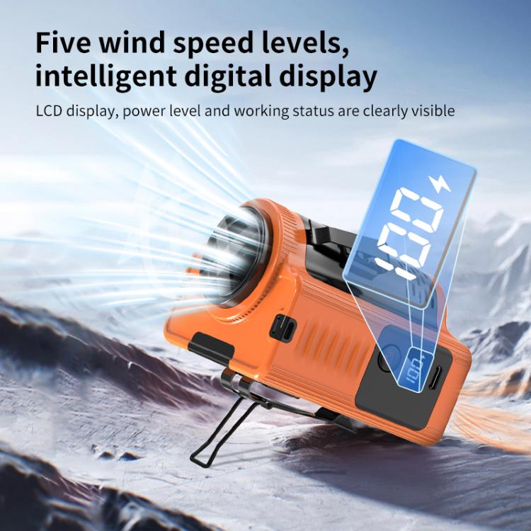 Mini ventilatore portatile con batteria 10000mAh e display