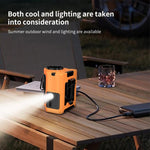 Mini ventilatore portatile con batteria 10000mAh e display
