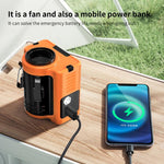 Mini ventilatore portatile con batteria 10000mAh e display