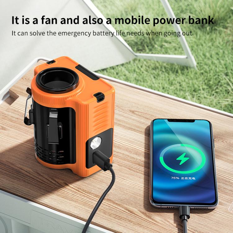 Mini ventilatore portatile con batteria 10000mAh e display